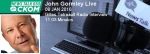 John Gormley Live - News Talk 650 CKOM - Radio Interview